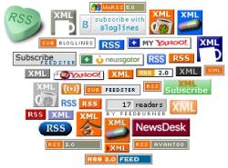 Alguns logos de subscripció RSS